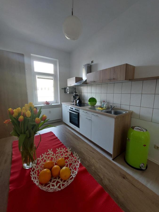 Schoene Zwei-Zimmer-Wohnung "W2" Mit 4 Einzelbetten Und Wlan In Zwenkau Bei Leipzig Im Neuseenland Exterior foto